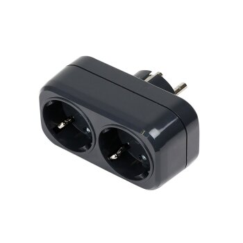 Mirka 2er elektr. Adapter 230V EU, schwarz (1Stk)