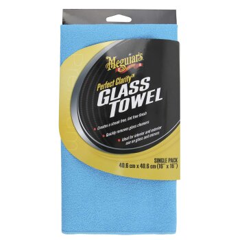 Meguiars X190301 Perfect Clarity Glass Towel Glasreinigungstuch (40x40cm, 1Stk.)